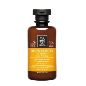 apivita champu nutritivo y reparador oliva miel 250 ml