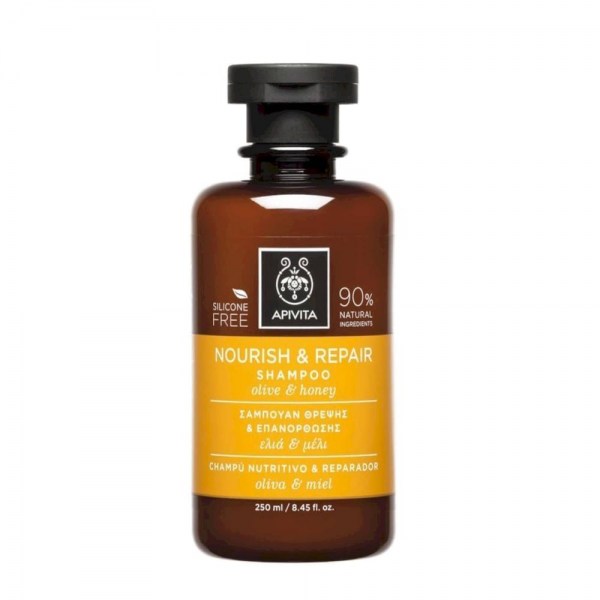 apivita champu nutritivo y reparador oliva miel 250 ml